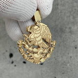 Mexican Coat of Arms 10k Gold Pendant