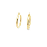 10K Classic Gold Earring Hoops 20mm