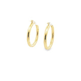 10K Classic Gold Earring Hoops 20mm
