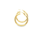10K Classic Gold Earring Hoops 20mm
