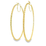 10K gold Hoop Earrings 40mm