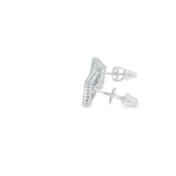 Pave Stud 925S Earrings -Bella