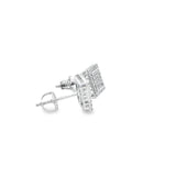 Square Cubic Stud Silver 925S Earrings - Cypril