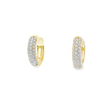 10K Gold Cz Huggies 3mm