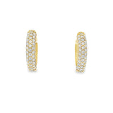 10K Gold Cz Huggies 3mm