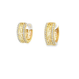 10K Gold Cz Medusa Hoop 5mm