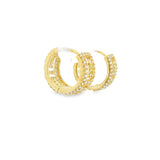 10K Gold Cz Medusa Hoop 6mm