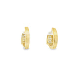 10K Gold Cz Medusa Sneak Head Hoop 5mm (Two-Tone)