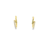 Baby CZ Huggies Earrings 10K Gold