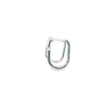 Baby CZ Huggies Earrings 10K White Gold