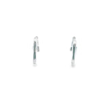 Baby CZ Huggies Earrings 10K White Gold