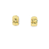 Baby Huggies Earrings 10K Gold Two-Tone