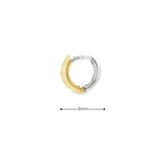 Baby Huggies Earrings 10K Gold Two-Tone