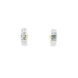 Baby Huggies Earrings 10K Gold Two-Tone