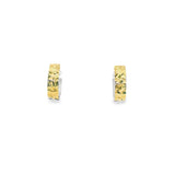 Baby Huggies Earrings 10K Gold Two-Tone