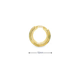 Baby Huggies Earrings 10K Gold