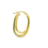 10K Gold Long Hoop Simple