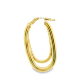 10K Gold Long Hoop Simple Extra