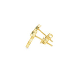 10k Gold Stud Clover earrings