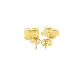 10k Gold Stud Clover earrings