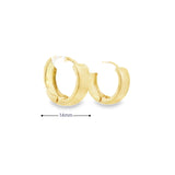 10k Gold Hoop 4mm Coupe