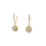 10k Gold Hoop 2mm Flower