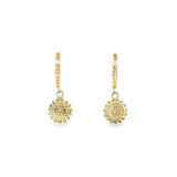 10k Gold Hoop 2mm Flower