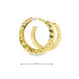 10k Gold Hoop 4mm Cut