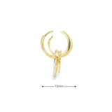 10k Gold Hoop 2mm Heart