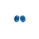 Silver 925S Earrings Blue Stone