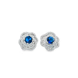 Silver 925S Earrings Blue model