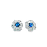 Silver 925S Earrings Blue model