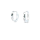 Silver 925S Earrings Small Zirconia Hoop