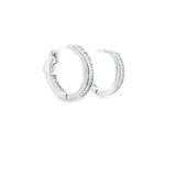 Silver 925S Earrings Small Zirconia Hoop