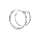 Silver 925S Earrings Big Zirconia Hoop-02