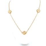 Small Clover Gold Necklace  18k