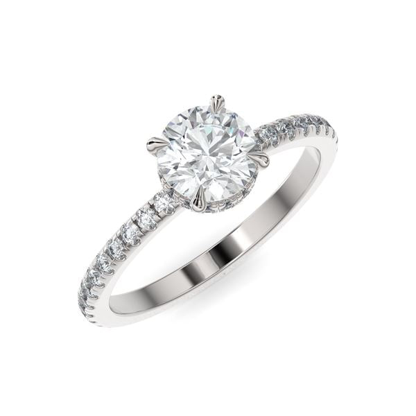 The Classic Open Round Brilliant Engagement Ring