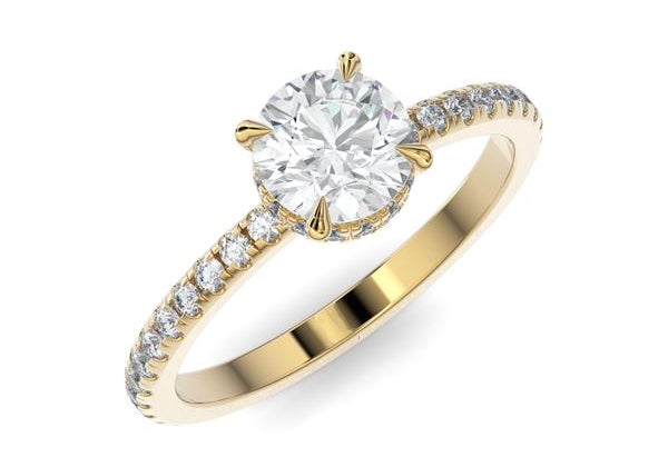 The Classic Open Round Brilliant Engagement Ring