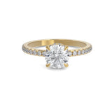 The Classic Open Round Brilliant Engagement Ring