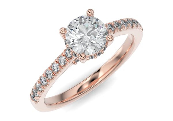 The Classic Round Brilliant Engagement Ring-Julie