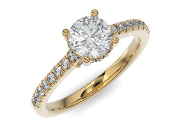 The Classic Round Brilliant Engagement Ring-Julie