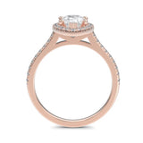 The Halo Pear Engagement Ring-Louise