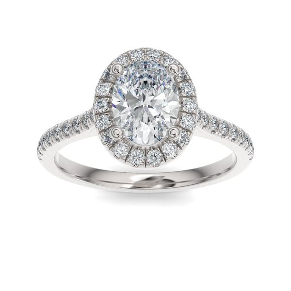 The Halo Oval Engagement Ring