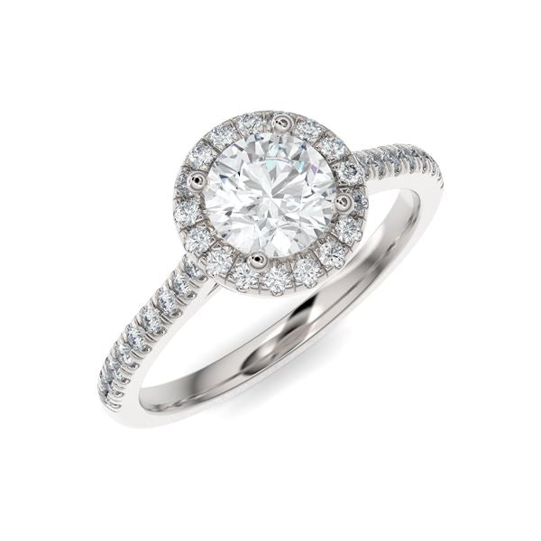 The Halo Round Brilliant Engagement Ring