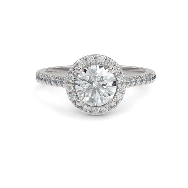 The Halo Round Brilliant Engagement Ring