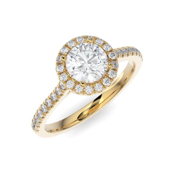 The Halo Round Brilliant Engagement Ring