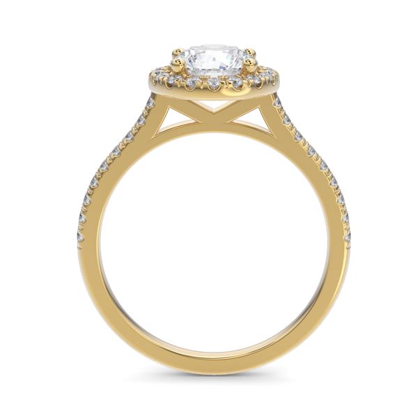 The Halo Round Brilliant Engagement Ring