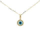 Collier Trèfle Noir Or 10k