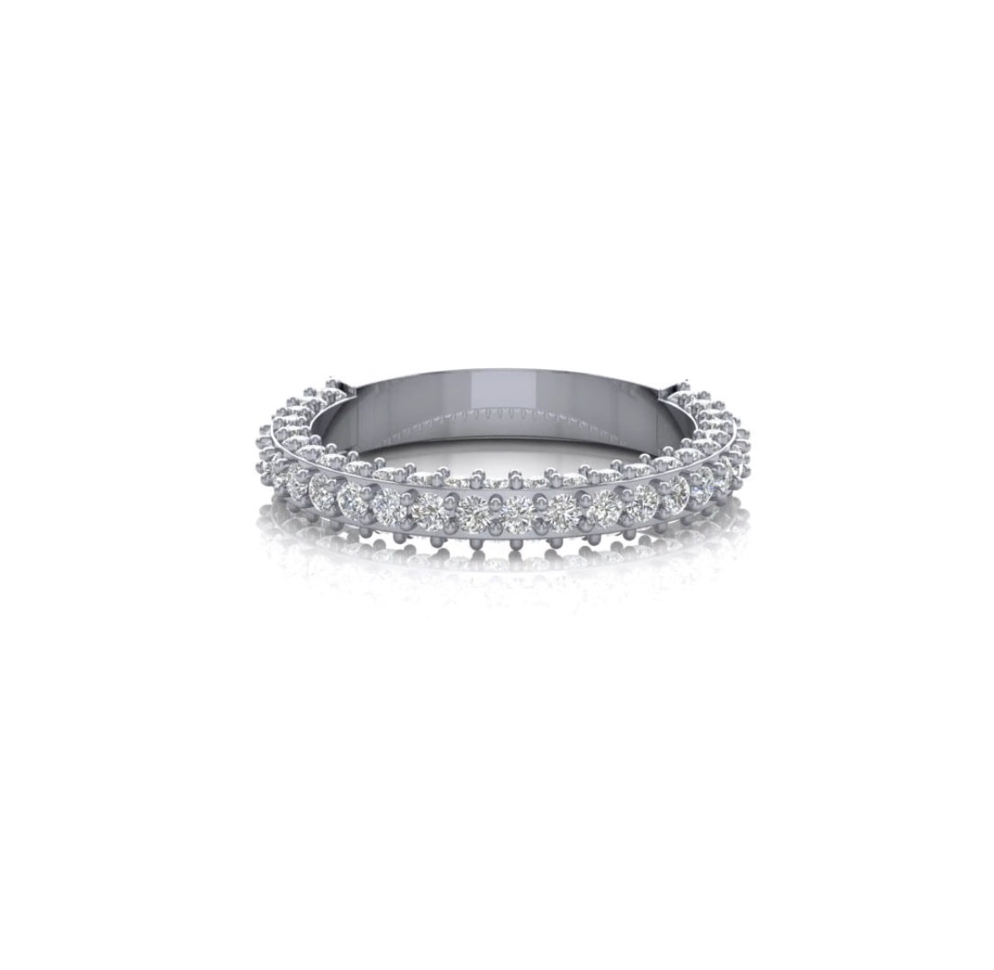 Round  Shape Diamond Solitaire Sparkle Ring