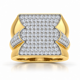The Regent Pavé Signet Ring -10K Diamond